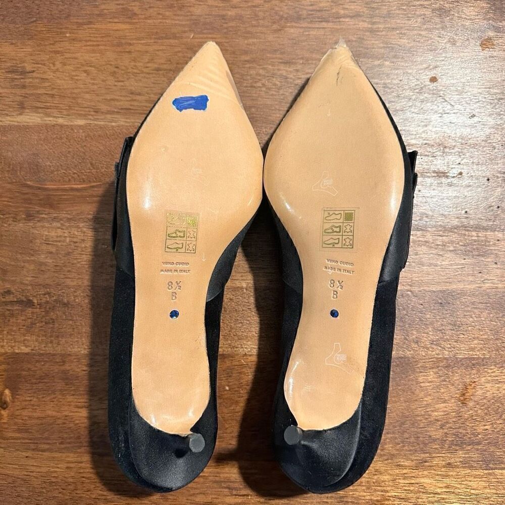 Nwob Something Bleu Breanna Satin Kitten Heel Shoe — image 8 of 8